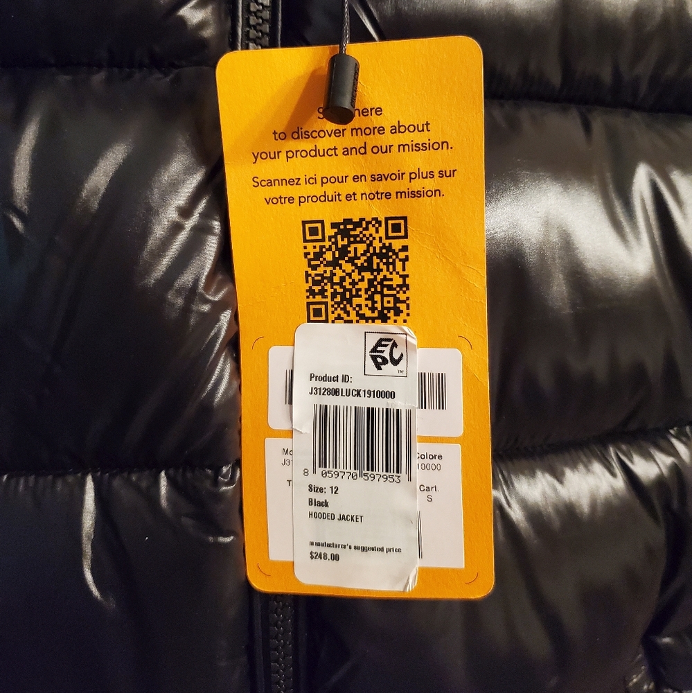 SAVE THE DUCK Black Puffer Jacket for Kids - Picture 12 of 17